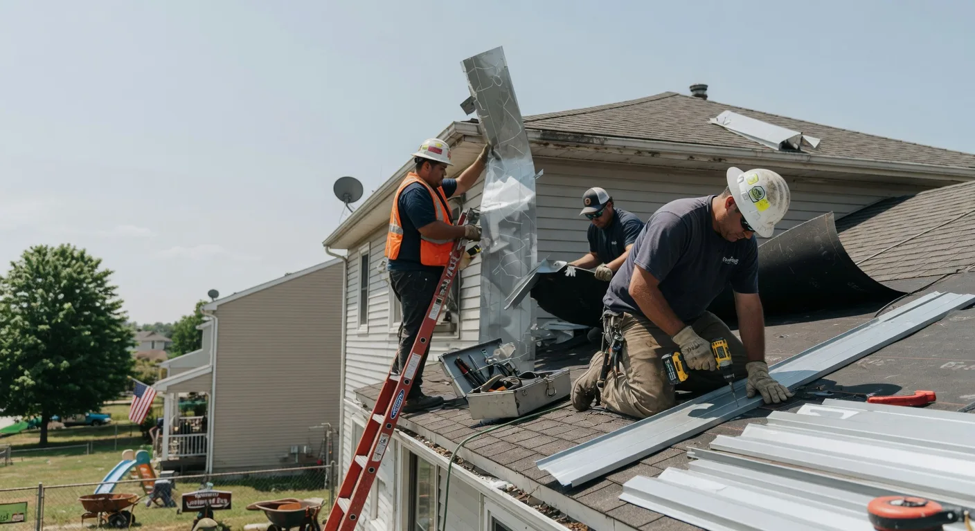 Storm Damage Metal Roof Repair in Racine, WV